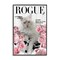 Stupell Industries Funny Floral Cat Magazine Framed Giclee, design by Sasha